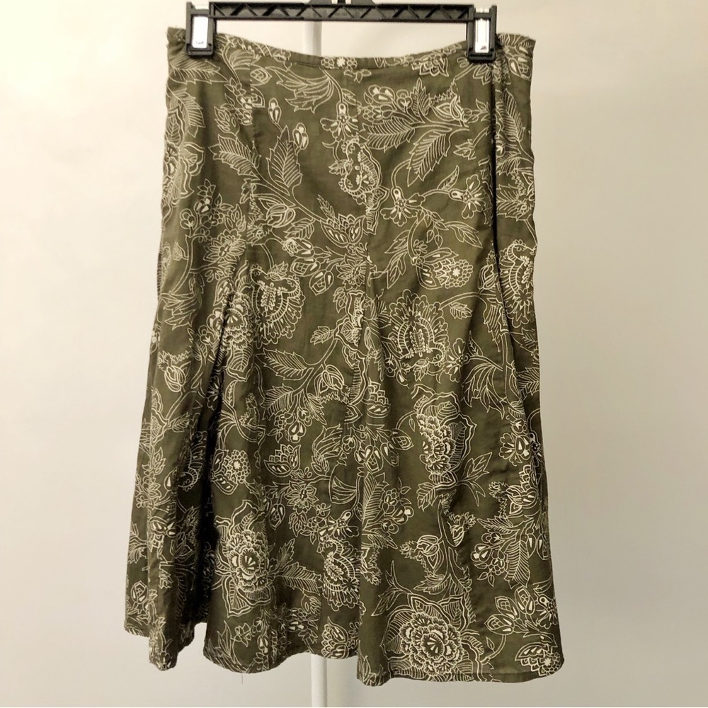 Reitmans Boho Floral Pattern Cottagecore Festival Summer A Line Midi Skirt - Picture 3 of 15